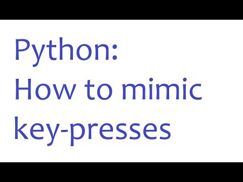 Python Programming How to get Python to Type