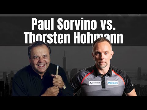 Paul Sorvino beats Thorsten Hohmann in a game of 9-Ball
