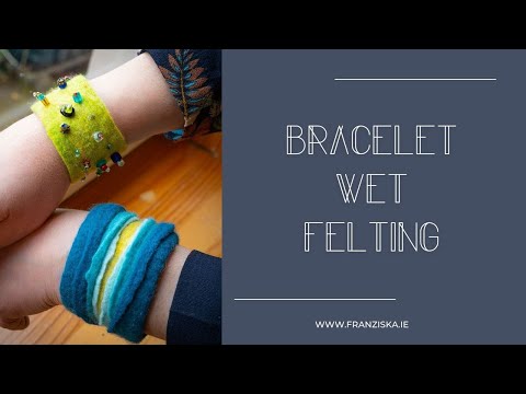How to  felt a fashion accessory (bracelet) Part 1,Part 2 is on another video. link in description.