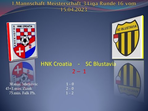 1.Mannschaft Meisterschaft 3.Liga HNK Croatia-SC Blustavia