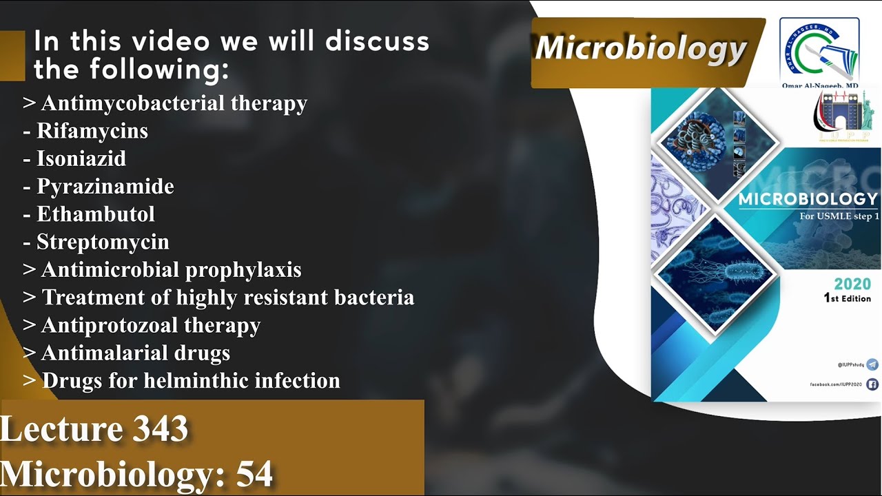 Anti-TB therapy | Antiprotozoal therapy | Antimalarial drugs | Drugs for helminthic infection