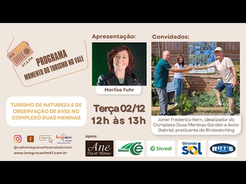 Turismo de natureza e de observação de aves no Complexo Duas Meninas