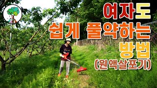 이여자의 제초제 쉽게 뿌리는 방법 원액살포기로 풀약하기