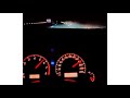Late Night Car Driving Status Full Speed Meter Down