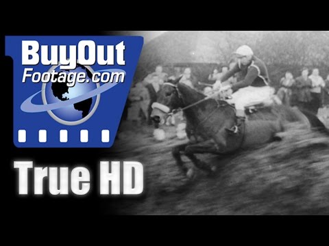 American Jay Trump Wins British Grand National 1965 HD Stock Footage