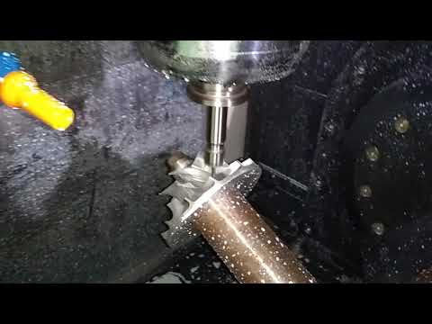 #creo parametric #4+1 axis #compressor wheel #high speed machining #cncmachining #programming #code