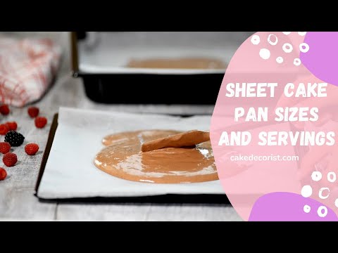 Sheet Cake Pan Sizes And Servings