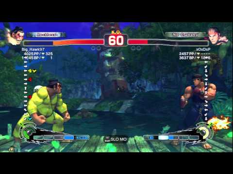 Big_Hawk97 (E.Honda) Vs xOxDxP (Ryu) SSF4 AE Ranked Matches - PSN
