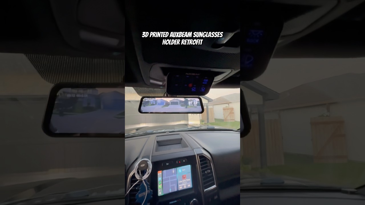 Retrofit for Sunglasses Holder to AuxBeam Switch Panel in 2017 F150 #auxbeam #f150 #upfitterswitch