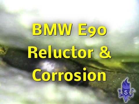 BMW E90 DSC ABS traction fault caused by damaged wheel sensor