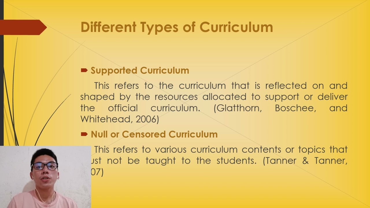 Understanding Curriculum - CPE108