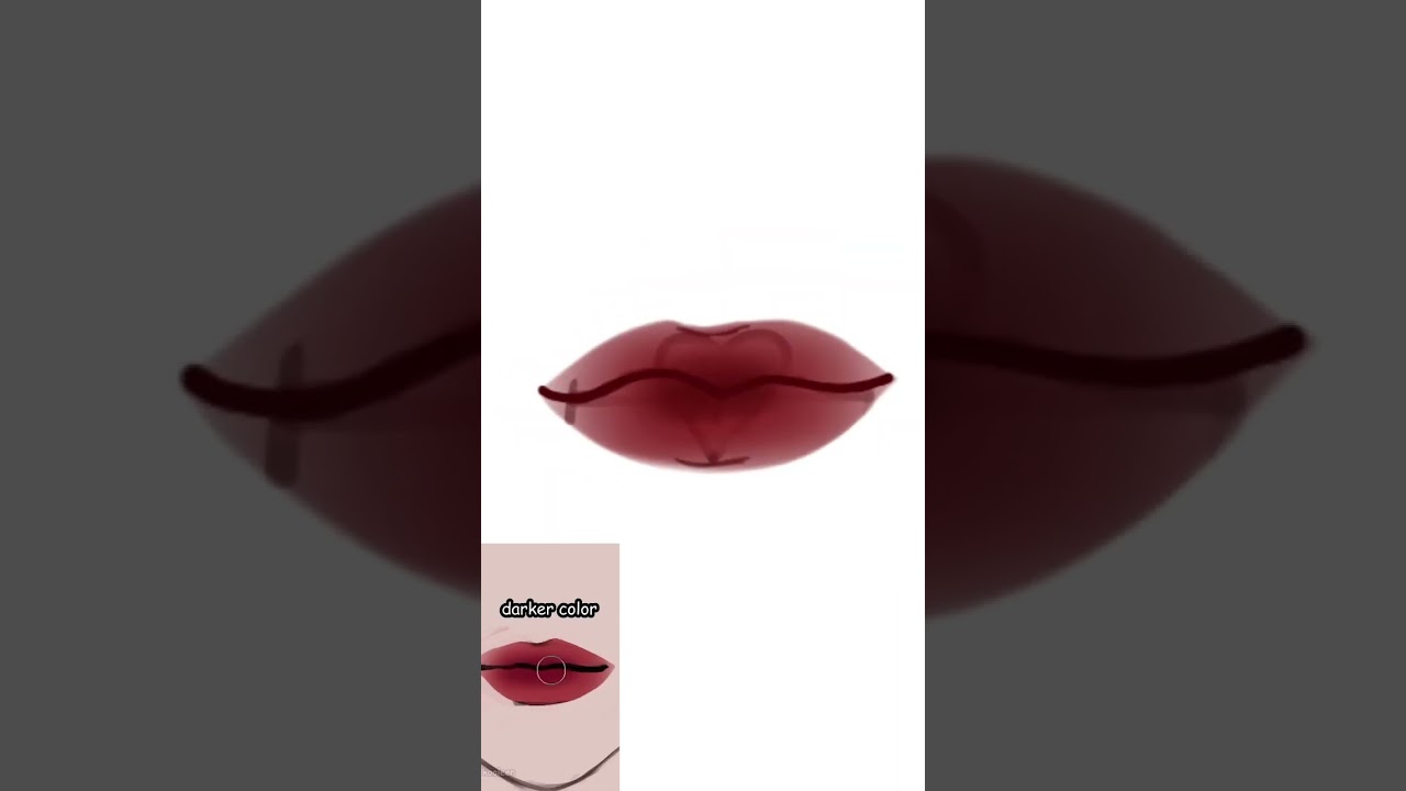 I tried kooleen’s juicy lip tutorial//ibis paint X//Gacha club