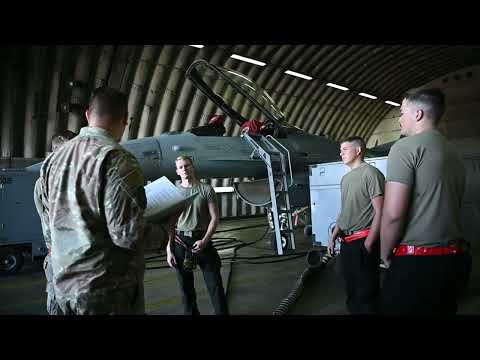 52nd Fighter Wing crew chief's enable the mission