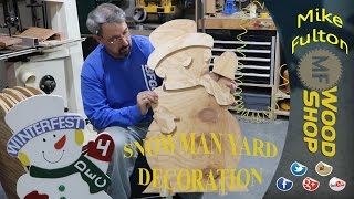 Snowman Yard Decoration
