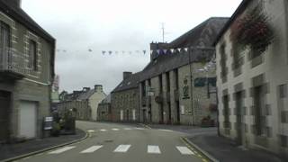 preview picture of video 'Driving Through Belle-Isle-en-Terre, Côtes-d'Armor, Brittany, France 25th July 2010'