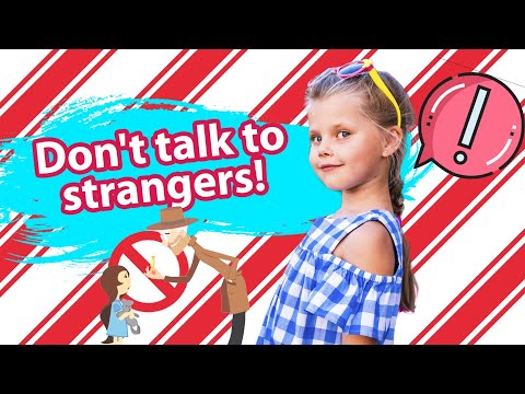 Don't talk to strangers! Educational video for kids with Dina