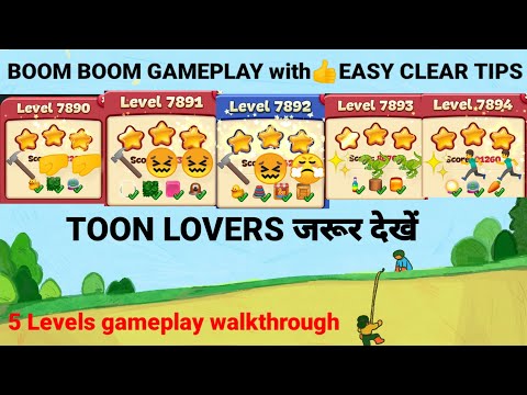 Toon blast Levels 7890 7891 7892 7893 7894 - Easy clear Tips