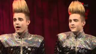Jedward Wow Oh Wow and chat Late Late Show 30.09.11