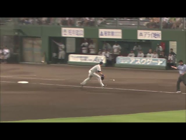 4回裏 ライオンズ・ランサム、タイムリーエラーでファイターズに先制許す... 2014/7/16 F-L