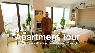 Touring a Modern 500 Sq Ft Studio Apartment in Brooklyn, NYC