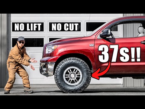 How To ACTUALLY Fit Big Tires | 37s on BONE STOCK Tundra w/o Cutting