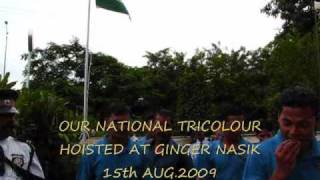 preview picture of video 'FLAG HOISTING at GINGER NASIK 2009'