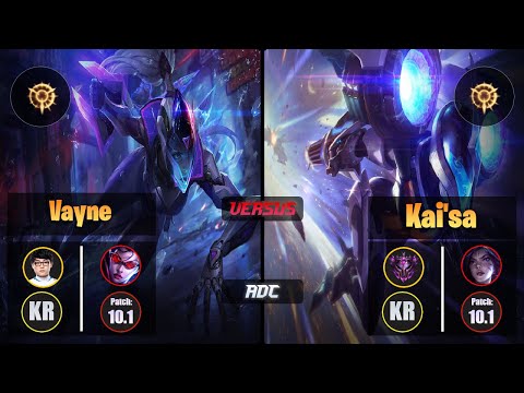 ShowMaker [Press the Attack] VAYNE (ADC) VS [Press the Attack] KAI'SA - Master KR Patch 10.1