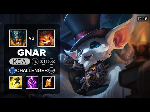 Gnar vs Olaf Top - EUW Challenger - Patch 12.15 Season 12