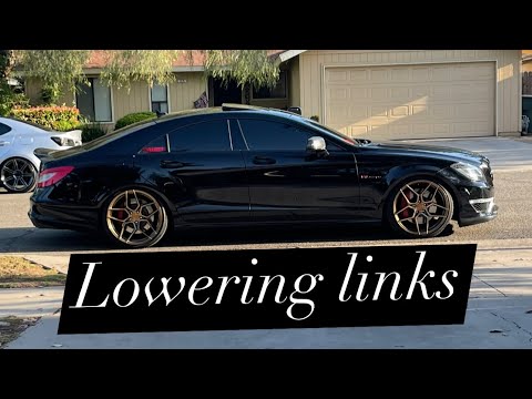 How to install LOWERING LINKS on cls63 AMG