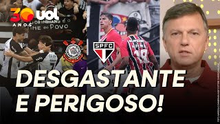 CORINTHIANS X SÃO PAULO FOI DIVERTIDO, MAS DESGASTANTE! É PERIGOSO PARA A TEMPORADA, DIZ MAURO CEZAR