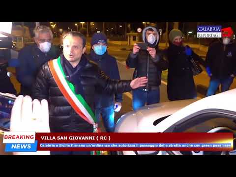 Villa San Giovanni: Calabria e Sicilia autorizzano passaggio dello stretto anche con green pass base