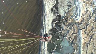 preview picture of video 'Paratoys California Salton Sea 2012 Fly In - Powered Paragliding Wing Cam Flight!'