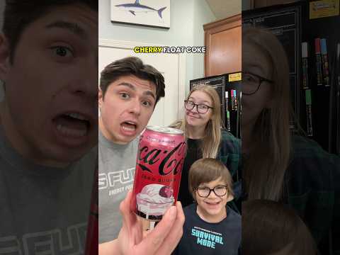 Trying The NEW Cherry Float Coke Zero! 🍒🍦