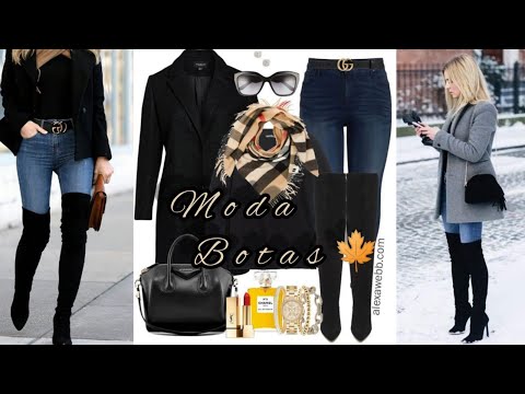 MODA MUJER LOOKS CON BOTAS COMO VESTIR  EN TEMPORADA OTOÑO INVIERNO 22/2023 Tendencias