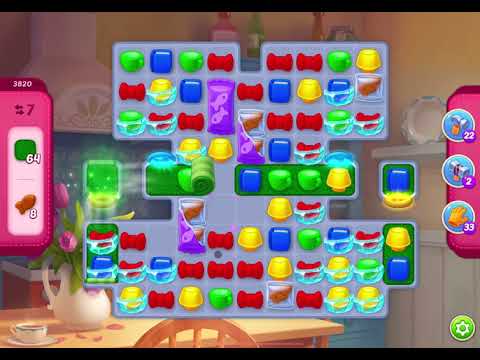 HomeScapes Level 3820 no boosters (11 moves)