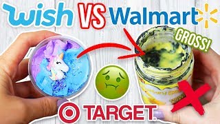 TARGET SLIME VS WALMART SLIME VS $1 WISH SLIME! Which is Worth it?!?