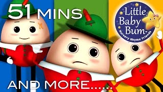 Humpty Dumpty| Plus Lots More Kids' Songs | 51 Minutes Compilation from LittleBabyBum!