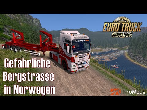 ETS2 MAN TGX Euro6 🚚 Gefährliche Bergstrasse in Norwegen 🔵 #343 ProMods-Tour