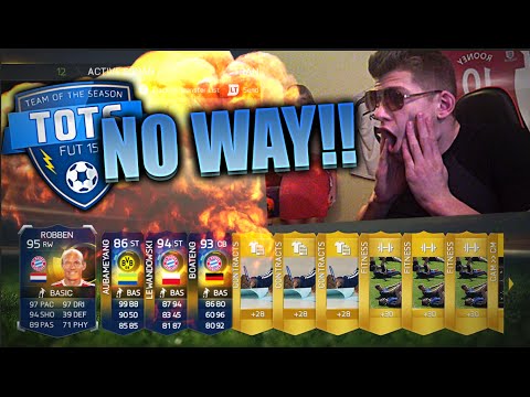 ASDFGH LUCKIEST TOTS PACK OPENING EVER OMG - FIFA 15 BUNDESLIGA!!! (92+ TOTS)