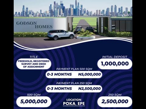Land For Sale Godson Homes Phase 1 Estate Odo Noforija Poka Town Behind Atlantic Hall School Epe Lagos Epe Lagos
