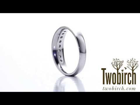 1ct. Channel Set Men's Band with Open Ended Channel - TwoBirch TB-GR-0027-WG-L