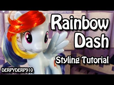 My Little Pony: Rainbow Dash Hair Styling Tutorial