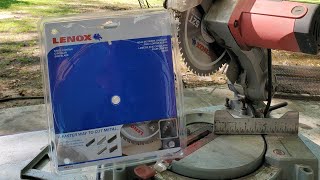 Lenox steel metal cutting saw blade review for square red iron tubing blade bought at lowes update