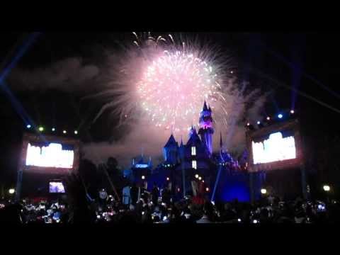 Disneyland NYE countdown and fireworks show 12 31 2013