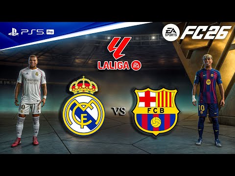 FC 26 - Real Madrid vs. Barcelona Ft. Mbappe, Yamal, - La liga 25/26 Full Match | PS5™ Pro [4K60]