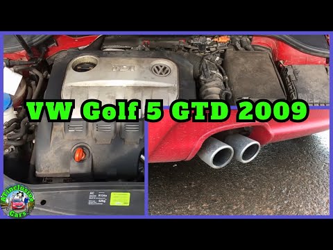 VW GOLF 5 GTD (2009) Motor- & Auspuffsound!