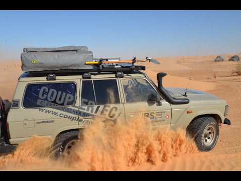 Sahara 4WD Desert Tour across 2000 Sand Dunes with HJ61, Hilux Buschcamper and Rubicon
