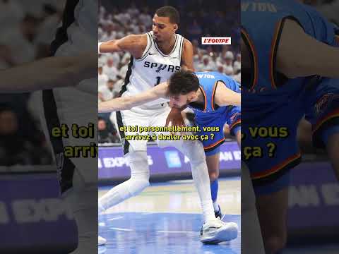 ➡️​ Wemby après la défaite des siens contre OKC #basket #wemby #nba