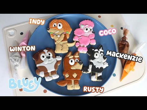 Baking with Bluey | Friends Cookies Decorating 🍪 | Bluey