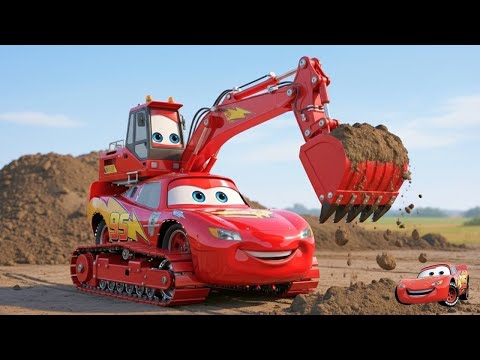Excavator McQueen vs Joker – The Great City Challenge Begins! | Ai Cat Story